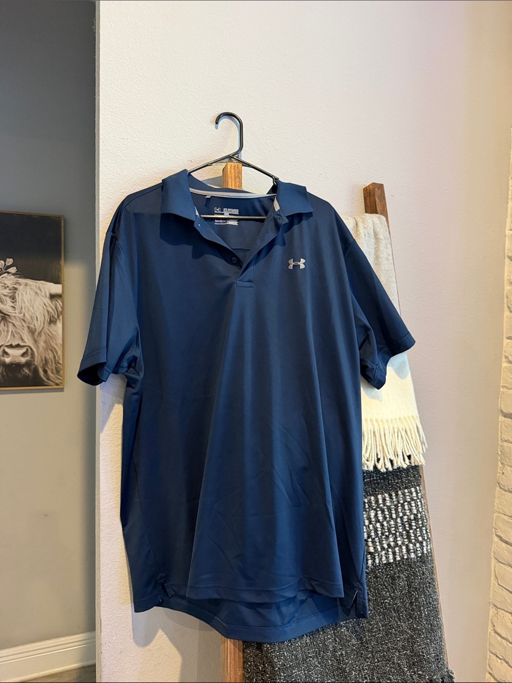 Under Armour Men’s Deep Blue Tech Polo